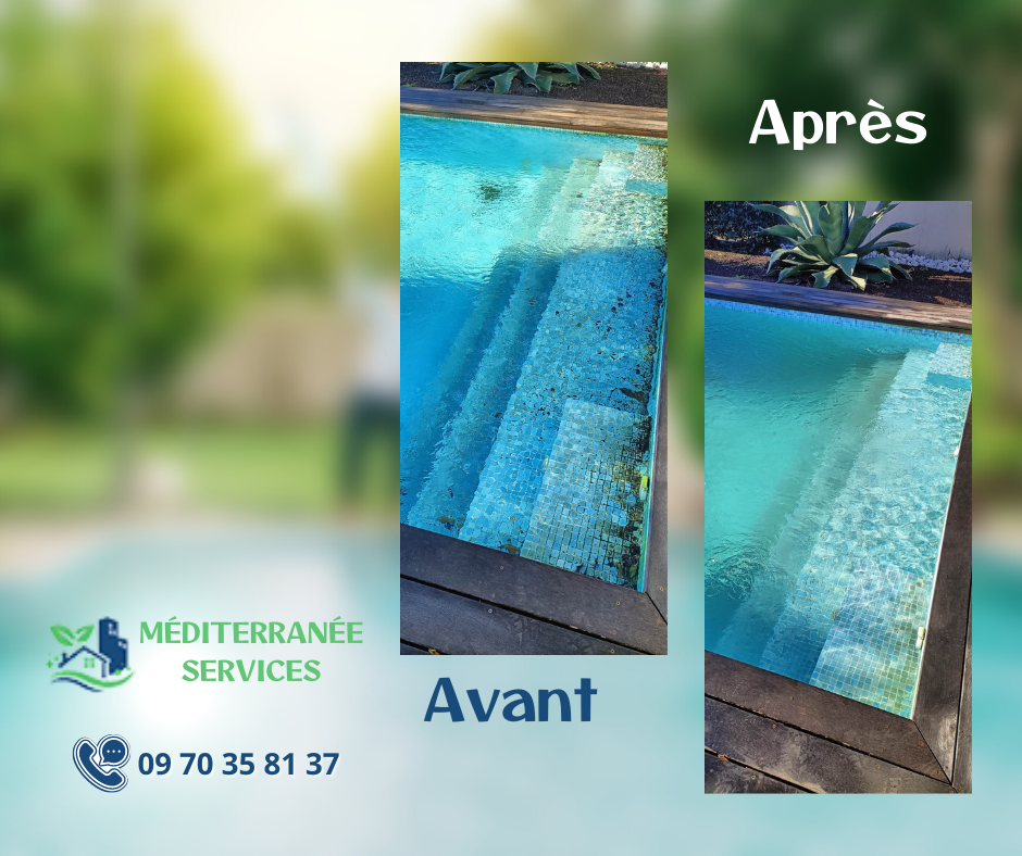Avant après piscine