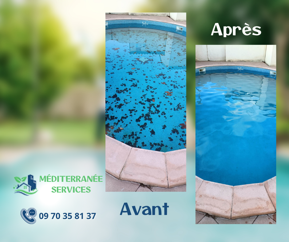 Piscine avant après